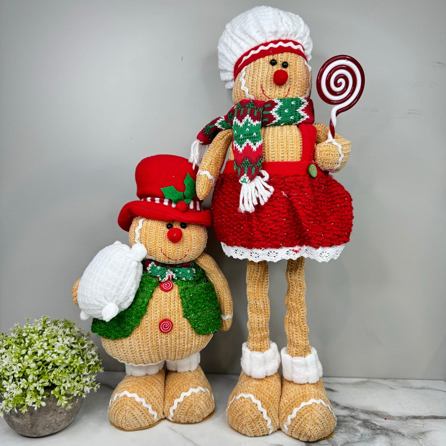 Telescopic Standing Christmas Decor - Gingerbread #2 - PREORDER 10/3-10/6