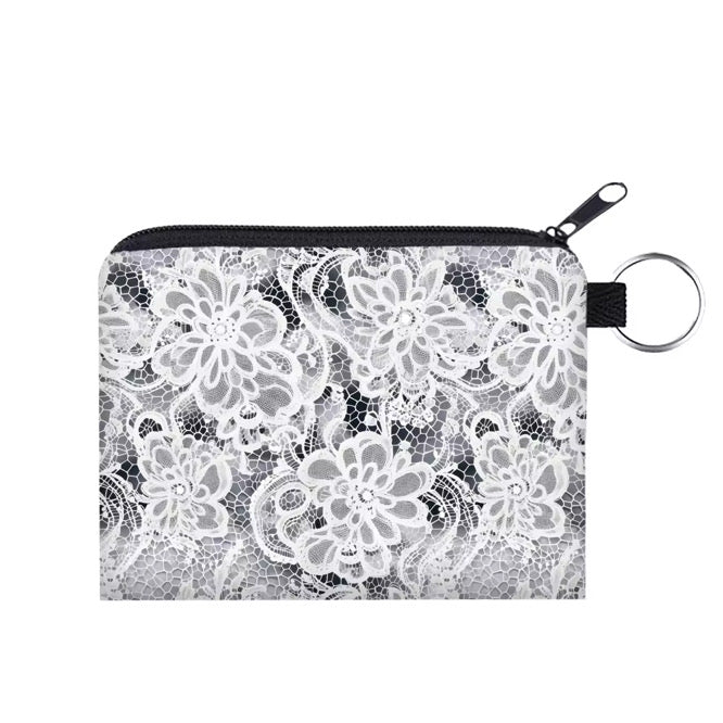 Mini Pouch - Lace Black Grey