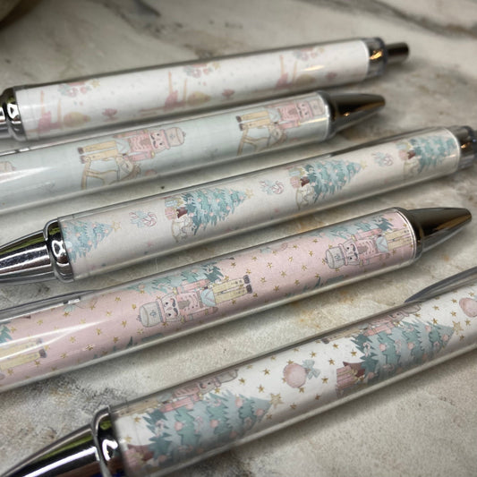 Pen - Clear Christmas Pastels