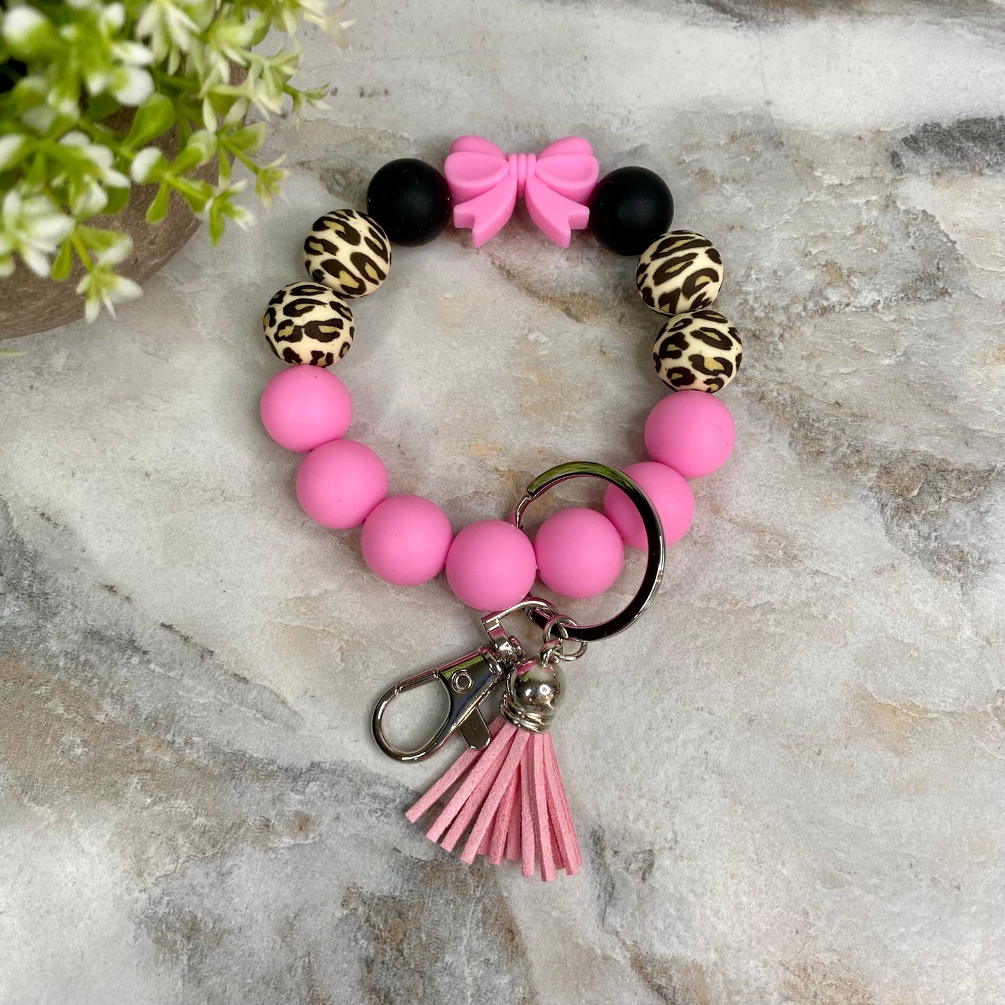 Silicone Bracelet Keychain - Bow - PREORDER 5/6-5/9
