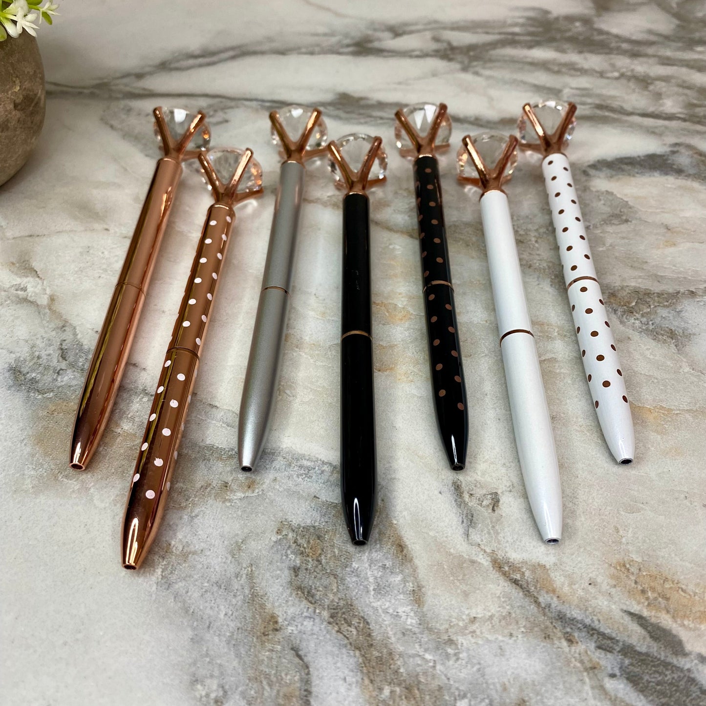 Pen - Diamond Metal Rose Gold Mix