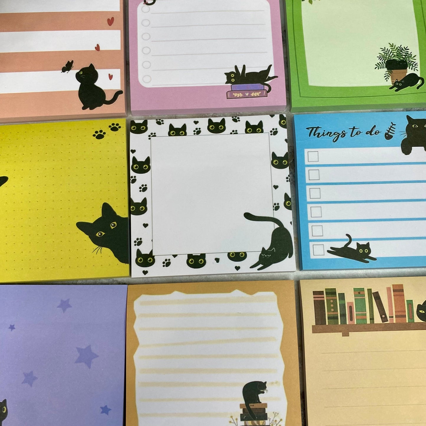 Sticky Notes - Black Cats
