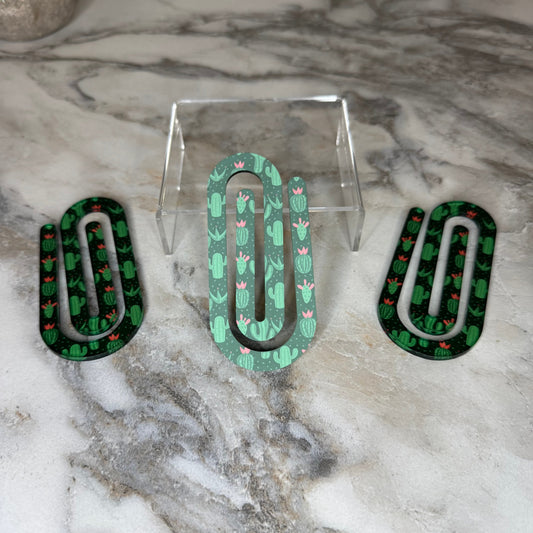 Jumbo Paperclip - Cactus