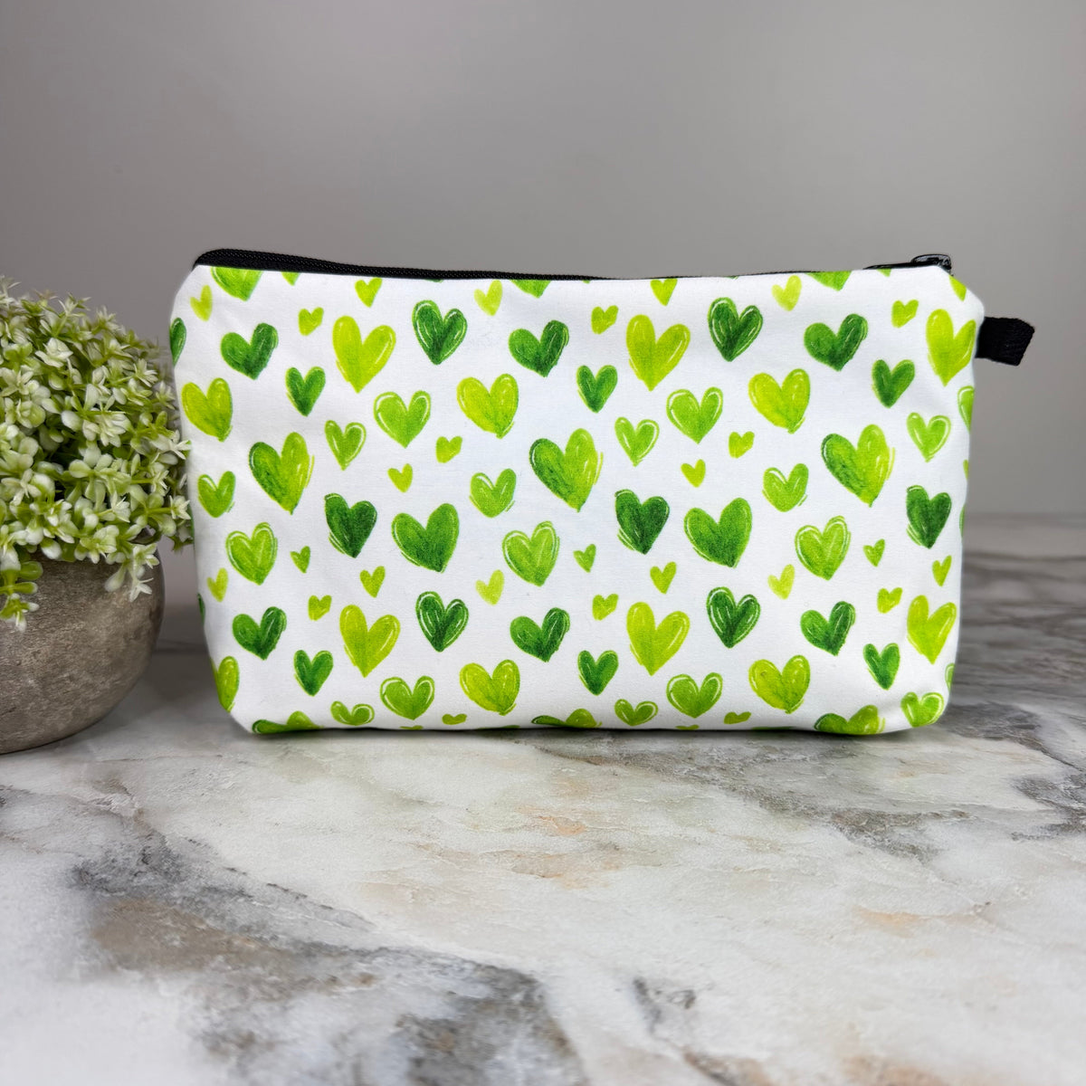 Pouch - Heart Green