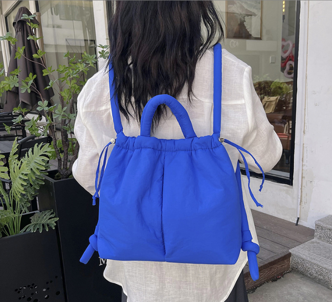 Stevie - Nylon Puff Tote & Backpack