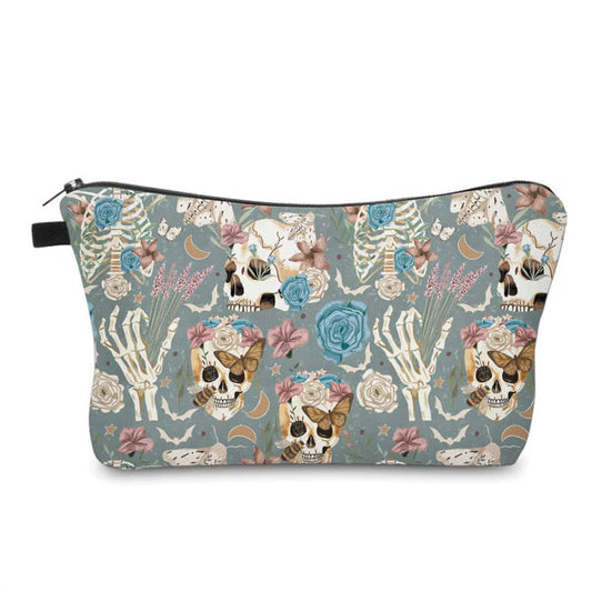 Pouch - Halloween Fall - Skeleton Floral