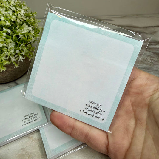 The Sticky Note Collection - Adult, Resting Bitch Face