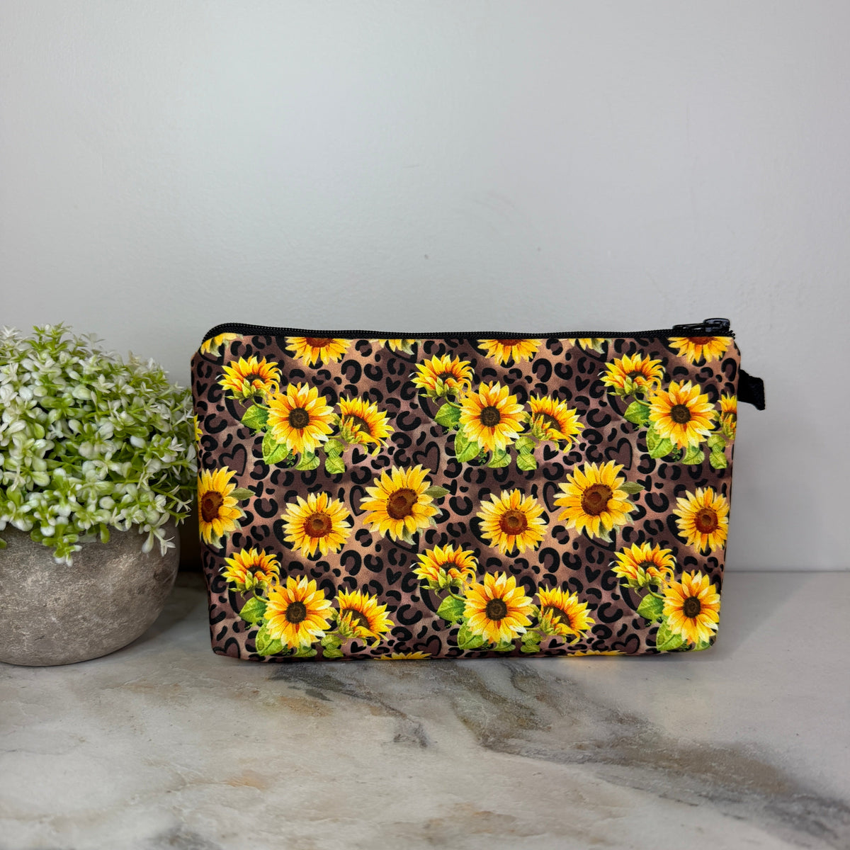 Pouch - Floral Sunflower Animal Print