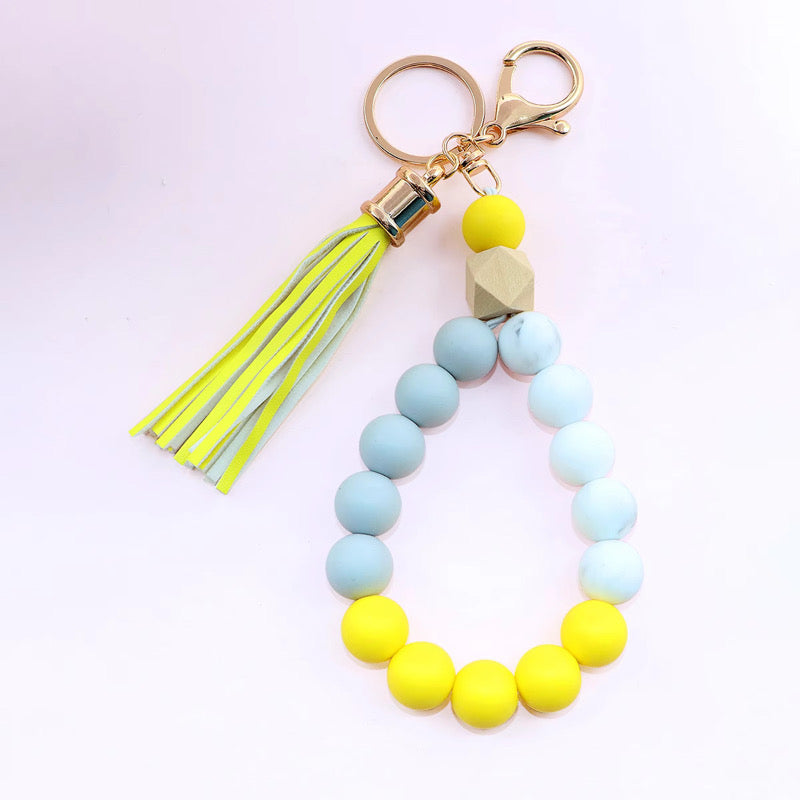 Silicone Bracelet Keychain - Solids - PREORDER 5/6-5/9