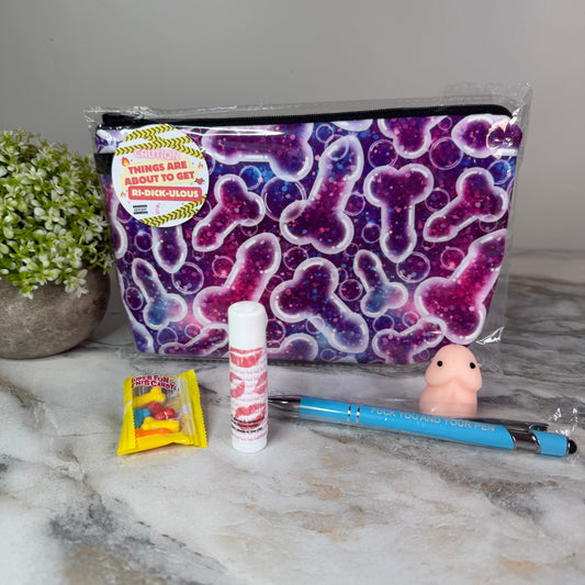 Bundled Set - Adult, Purple Glitter Penis