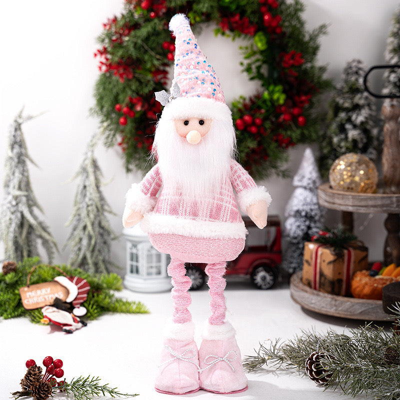 Telescopic Standing Christmas Decor - Pink & White - PREORDER 10/3-10/6