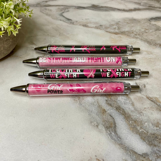 Pen - Breast Cancer Awareness Clear