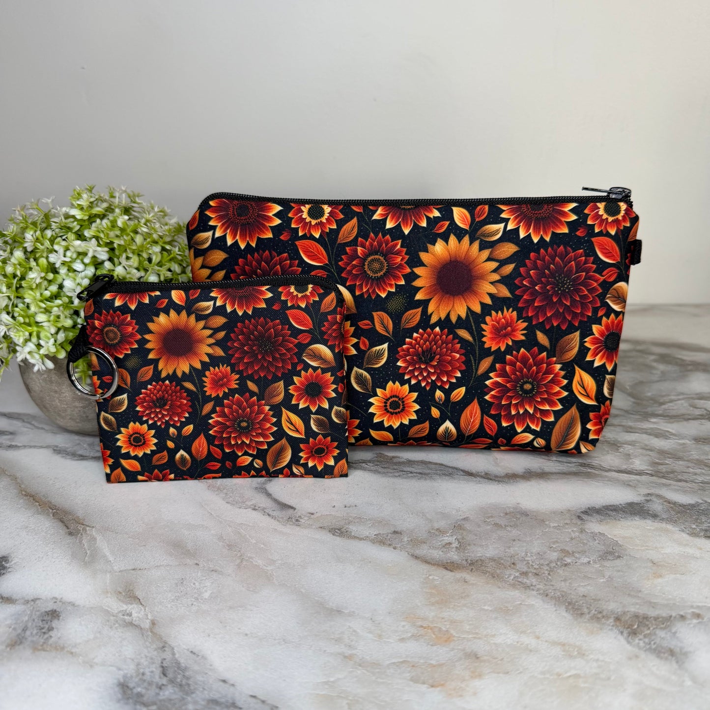 Bundled Set - Moody Crimson Floral