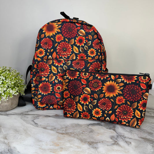 Bundled Set - Moody Crimson Floral