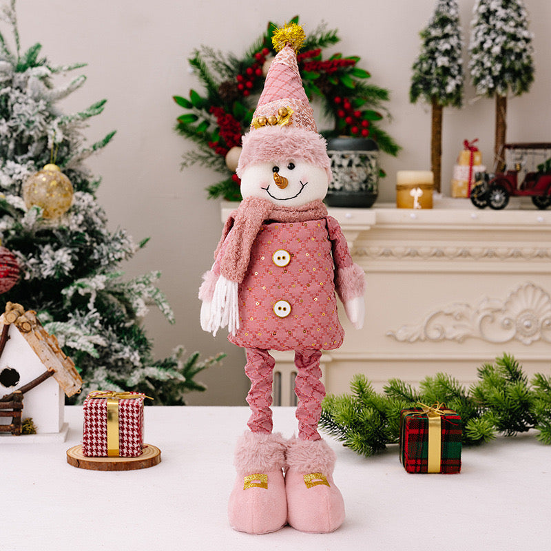 Telescopic Standing Christmas Decor - Pink & Gold - PREORDER 10/3-10/6