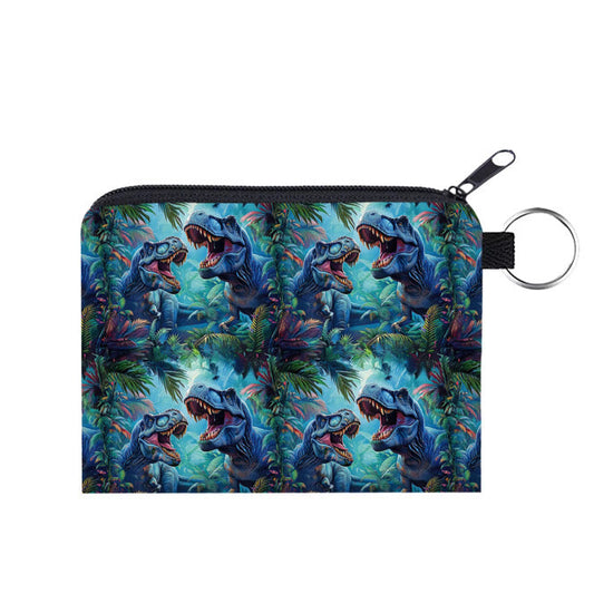 Mini Pouch - Blue Dinosaur