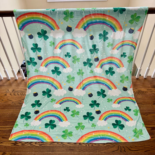 Blanket - St. Patrick’s Day - Rainbow Clover