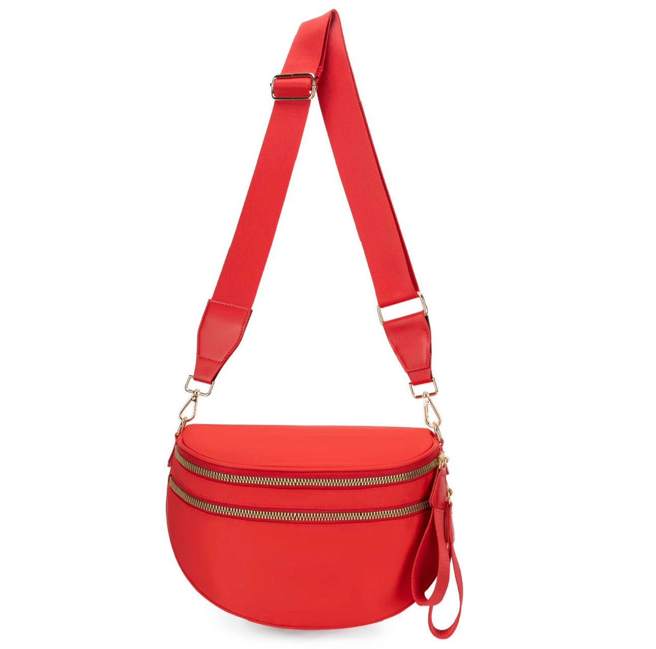 The Roni Nylon Crossbody - Solid Red - PREORDER