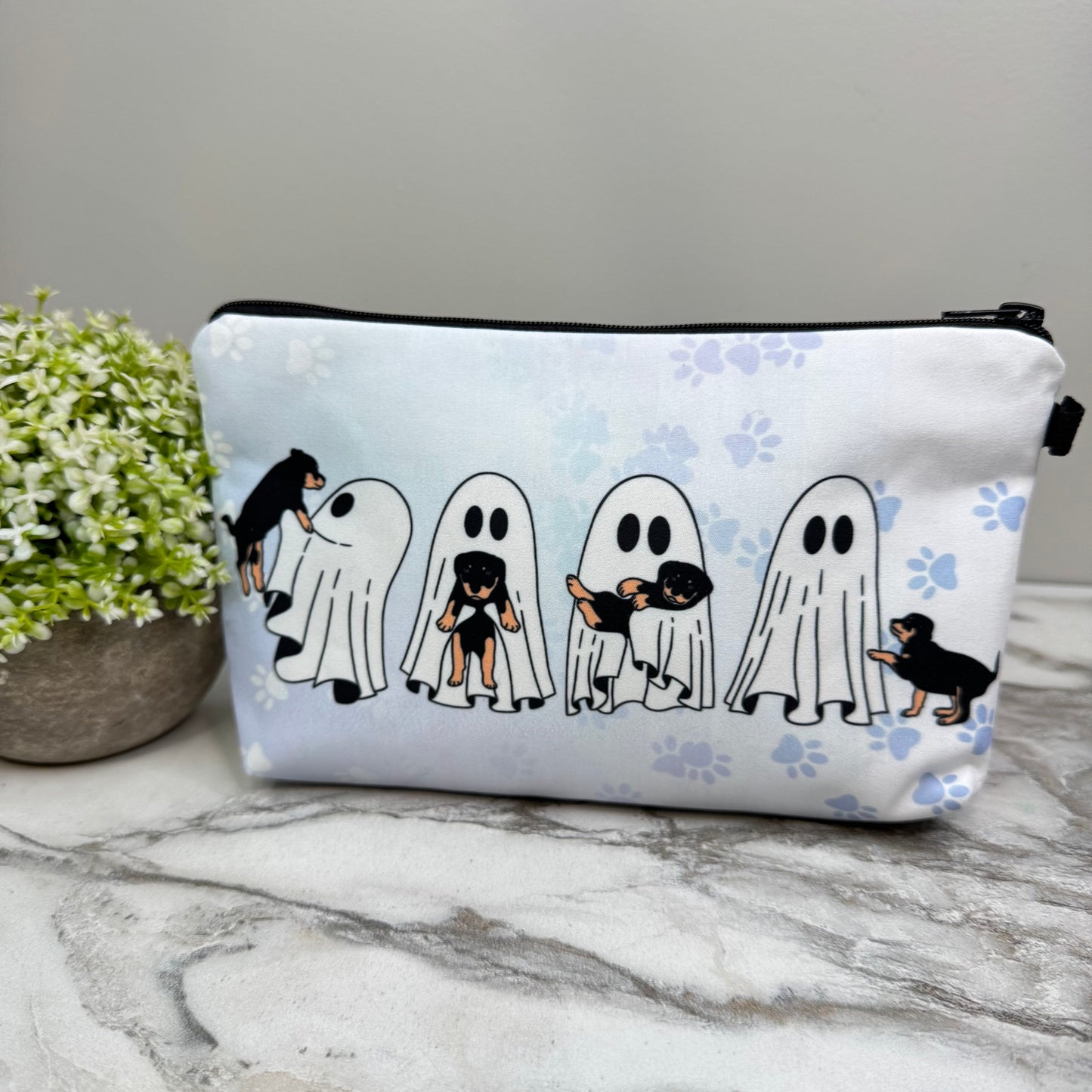 Pouch - Halloween Fall - Ghost Dog Paws