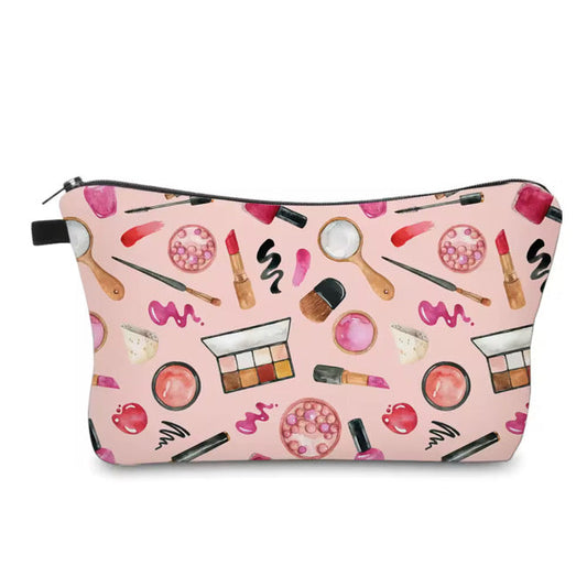 Pouch - Makeup Lipstick Eye Shadow on Pink