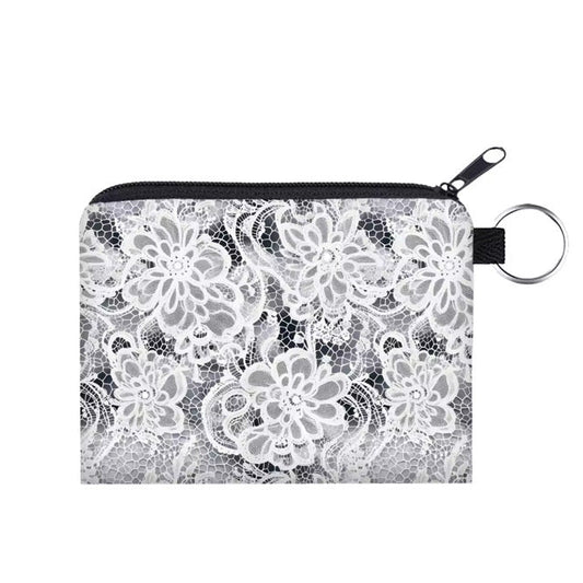 Mini Pouch - Lace Black Grey