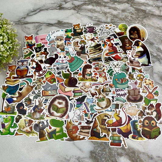 Stickers - Books & Animals