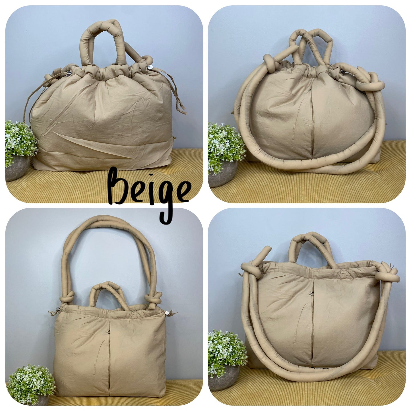 Stevie - Nylon Puff Tote & Backpack