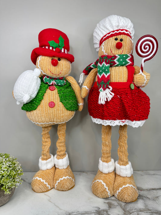 Telescopic Standing Christmas Decor - Gingerbread #2 - PREORDER 10/3-10/6