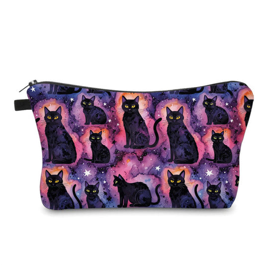 Pouch - Halloween Fall - Black Cat Galaxy