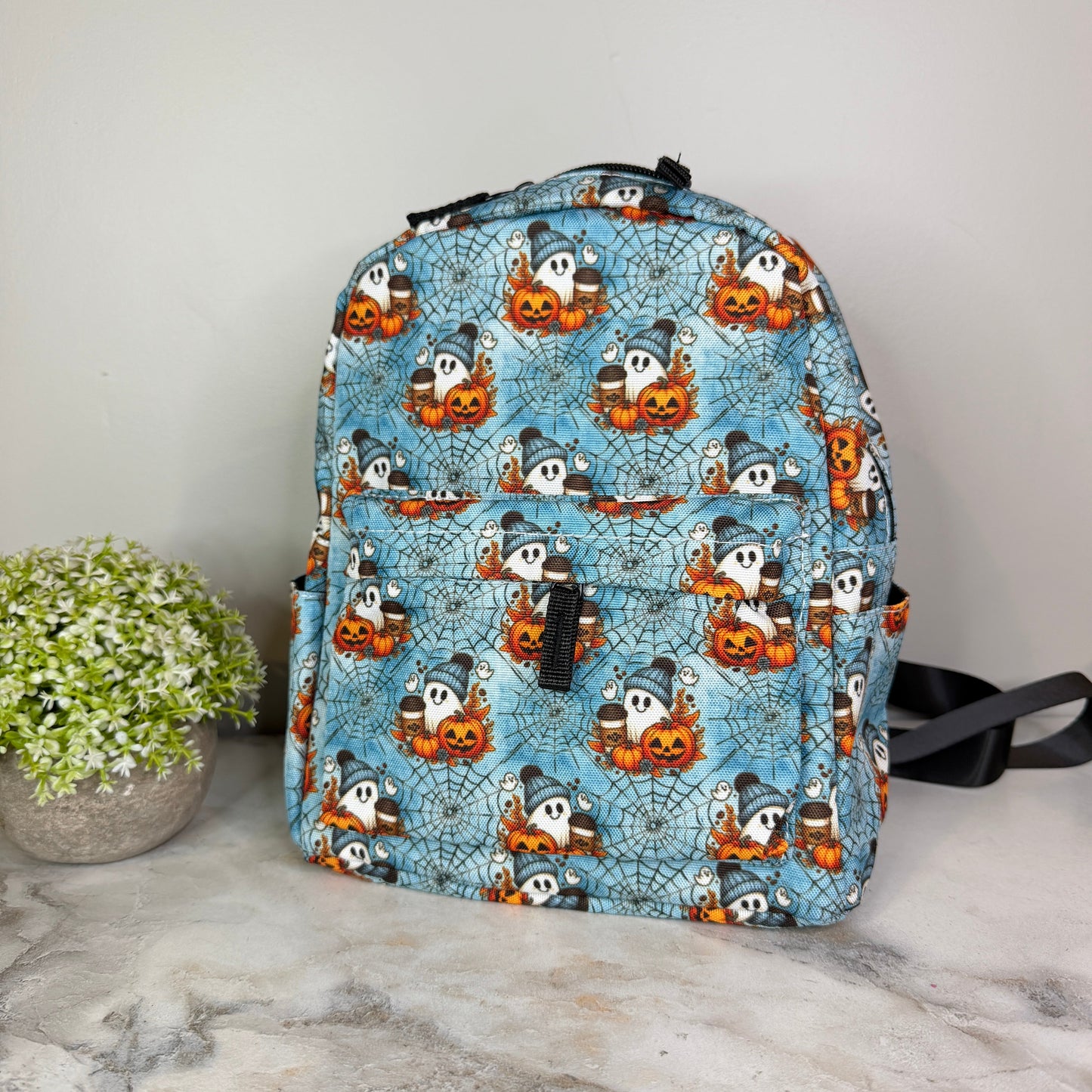 Mini Backpack - Halloween - Ghost Coffee