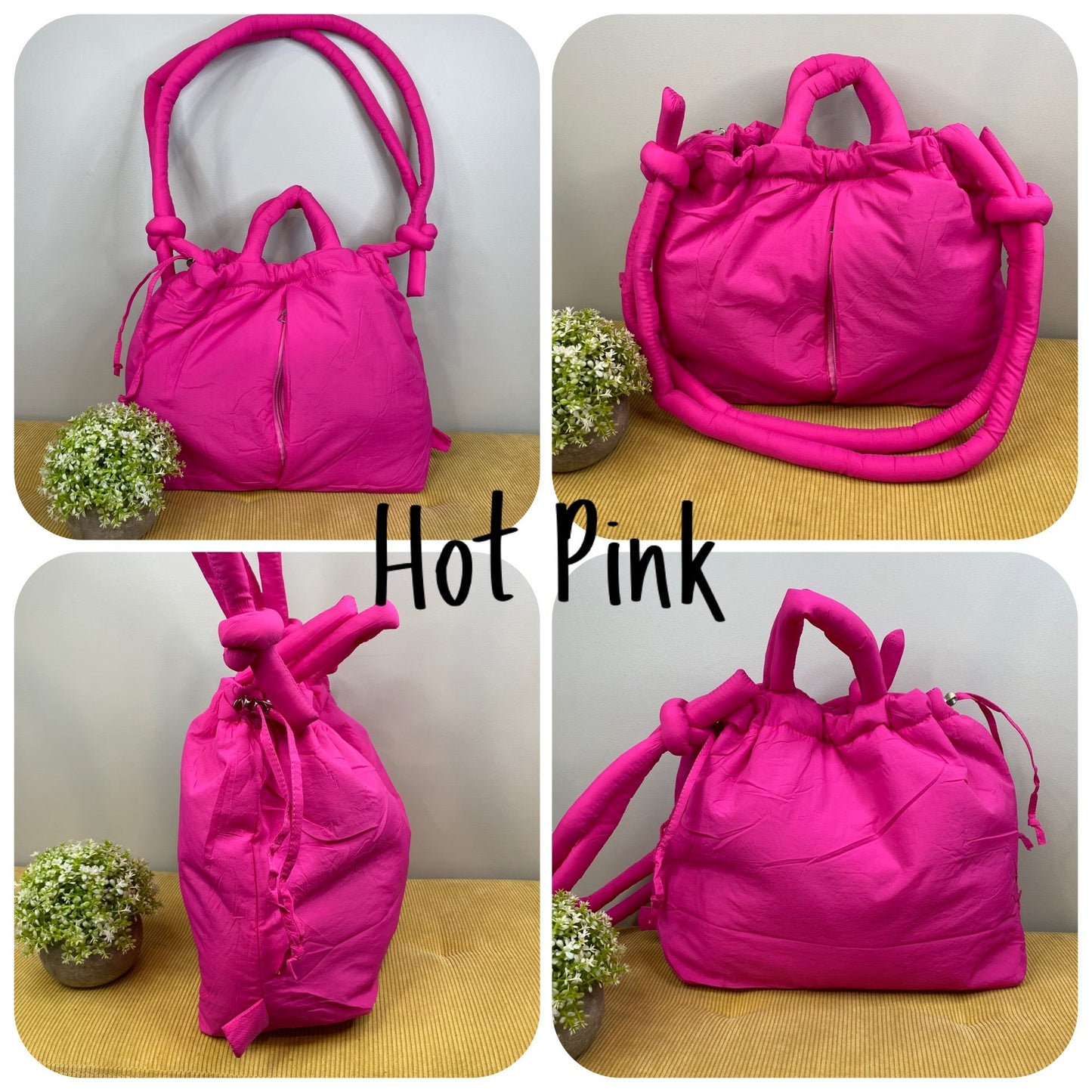 Stevie - Nylon Puff Tote & Backpack