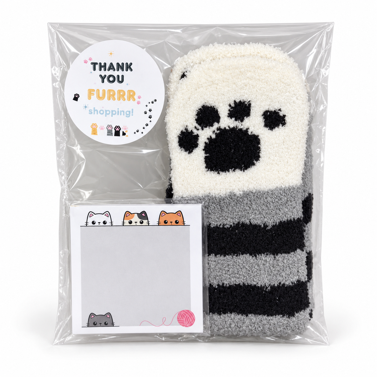 Bundled Set - Cat Heads, Furr Shopping Sticker