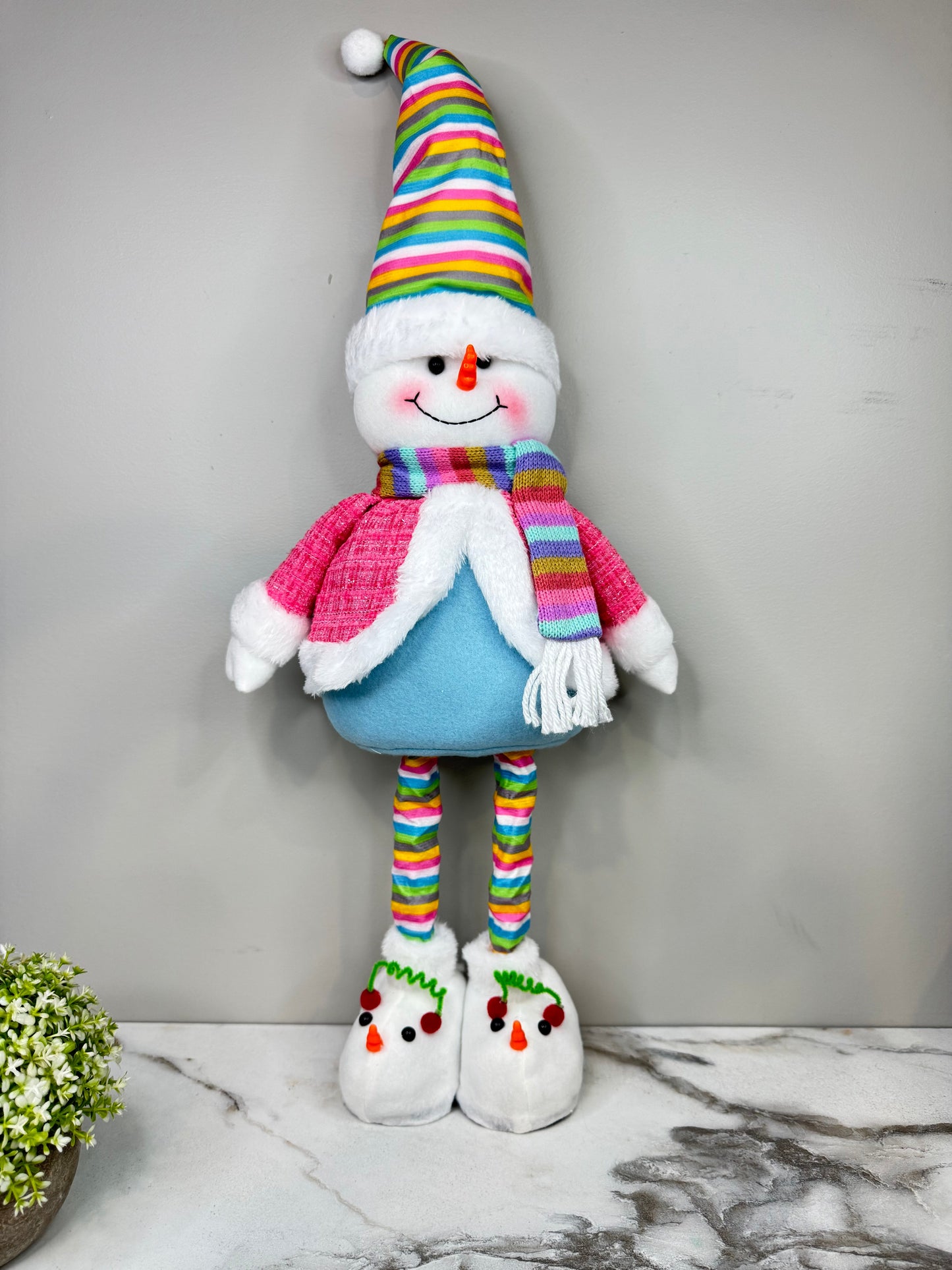 Telescopic Standing Christmas Decor - Colorful Stripe - PREORDER 10/3-10/6