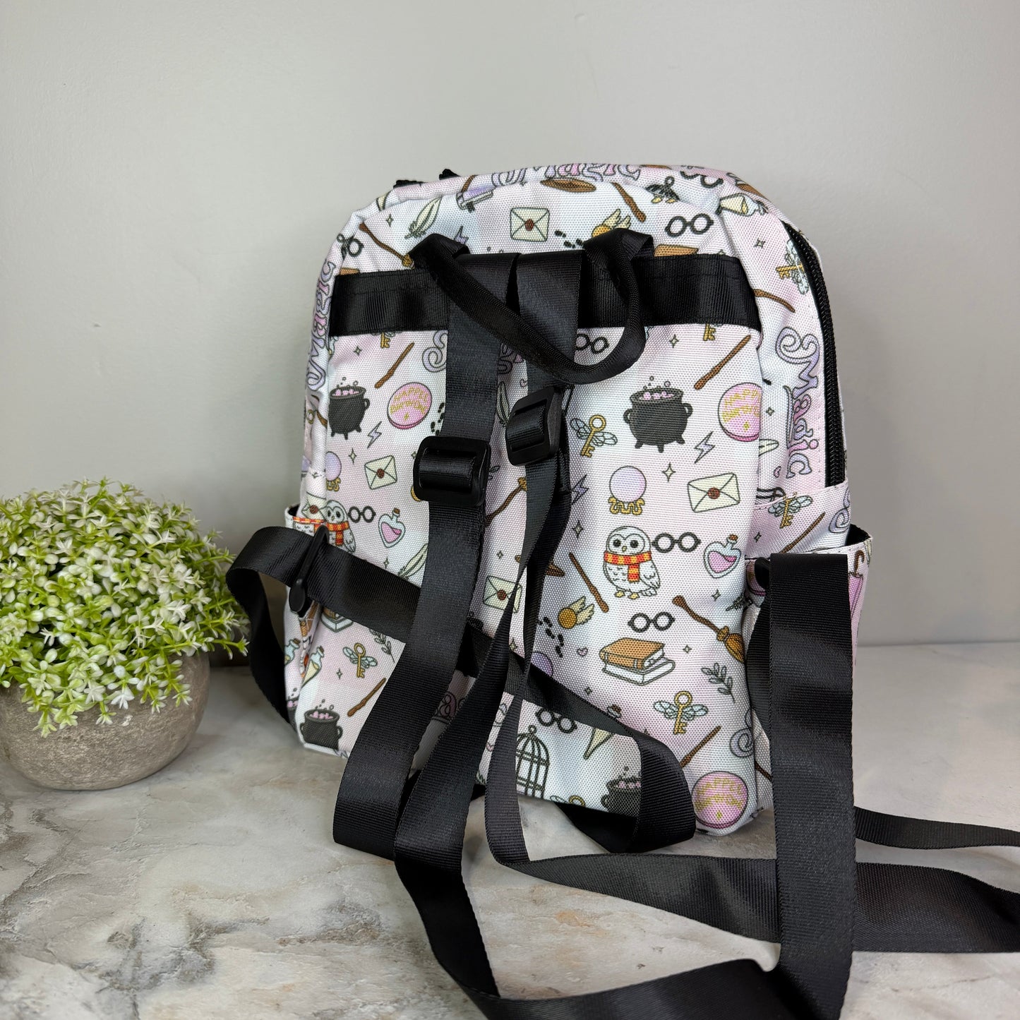 Mini Backpack - Magic Pink White