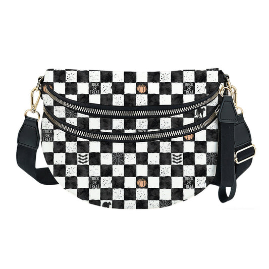 The Roni Nylon Crossbody - Halloween Fall Plaid Trick or Treat