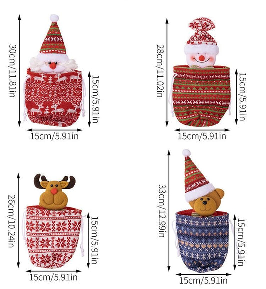 Santa Sack Friends Decor - Holiday Christmas - PREORDER 10/3-10/6