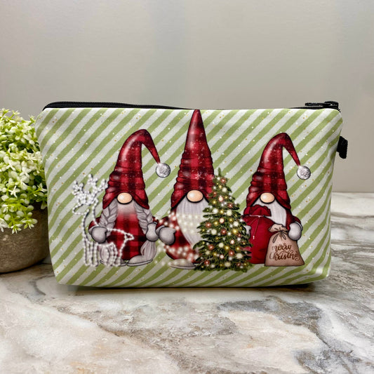 Pouch - Christmas - Gnome Plaid Stripe