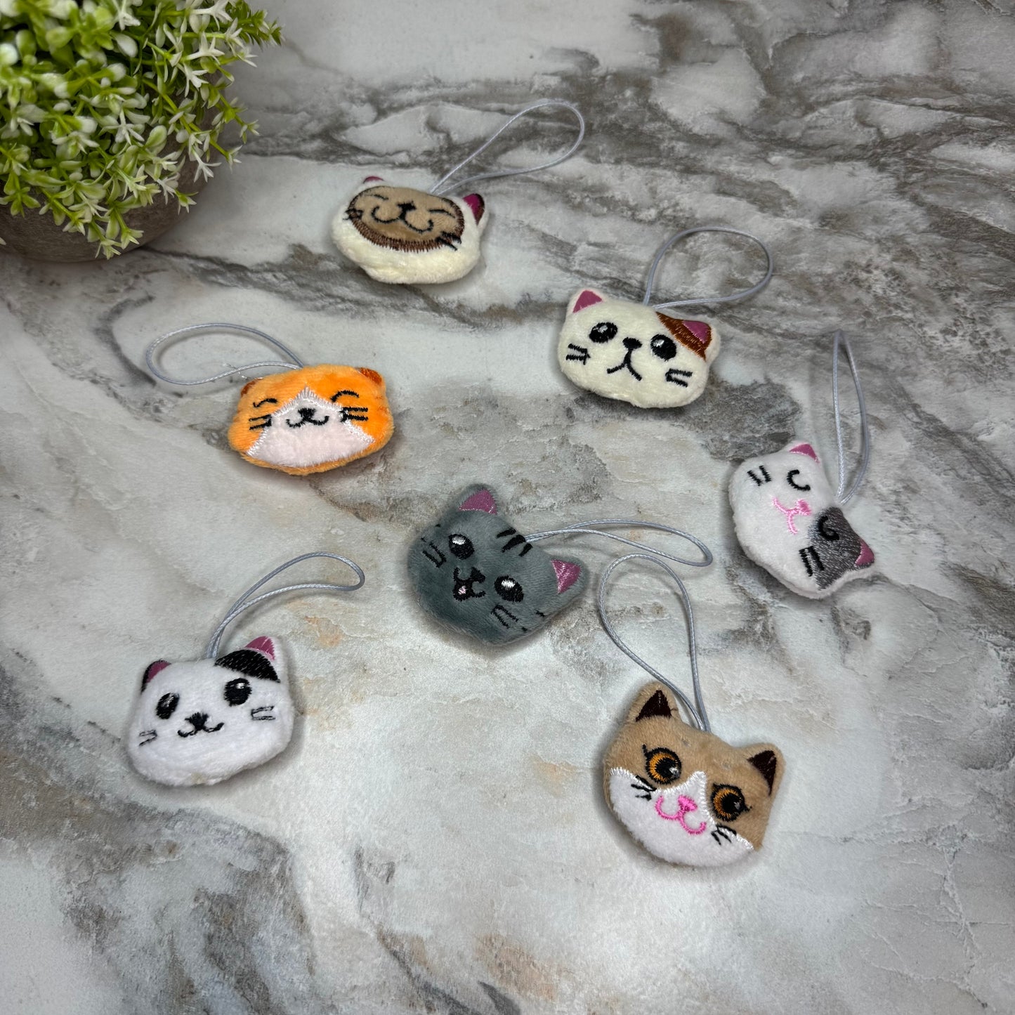 Cat Head - Mini Bag Charm Ornament