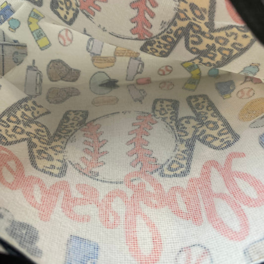Canvas Pouch XL - Baseball Mom