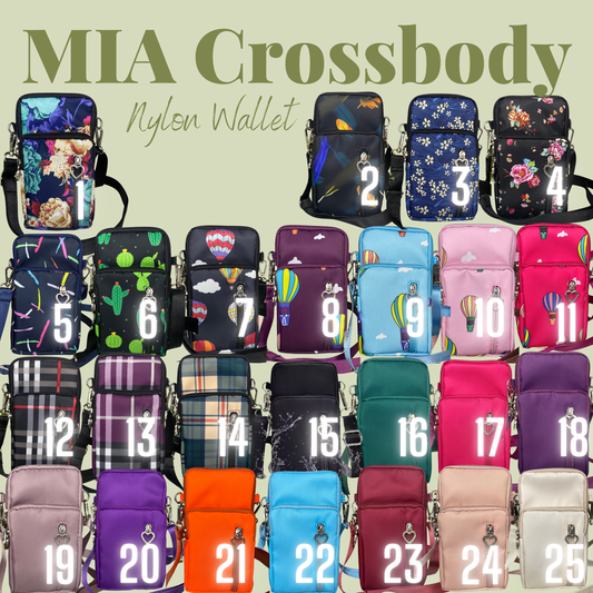Mia Crossbody Nylon Wallet