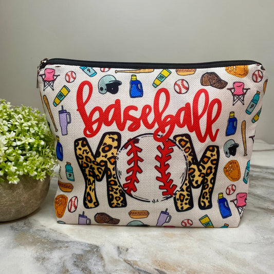 Canvas Pouch XL - Baseball Mom