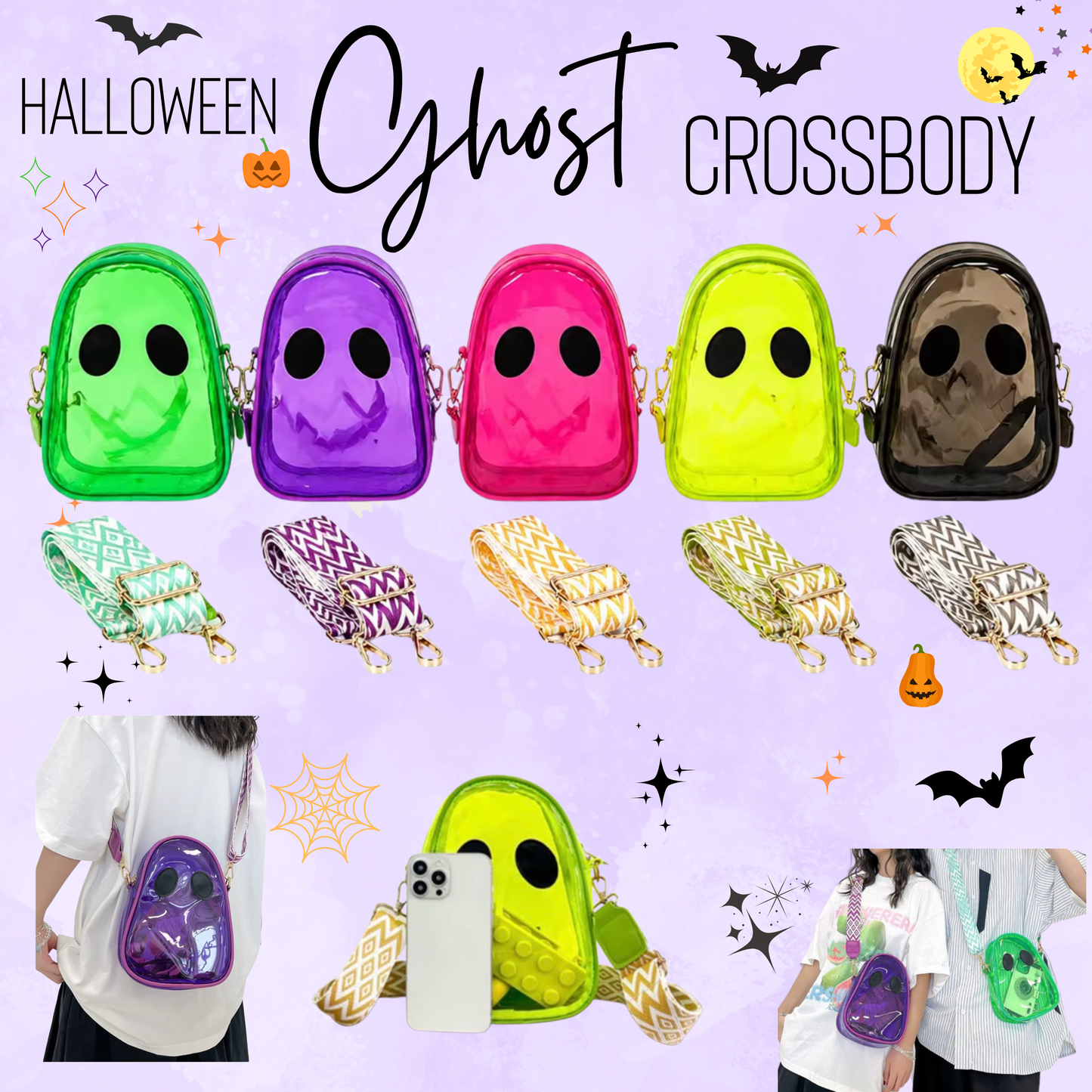 Ghost Clear Crossbody - Halloween - PREORDER ends 8/6