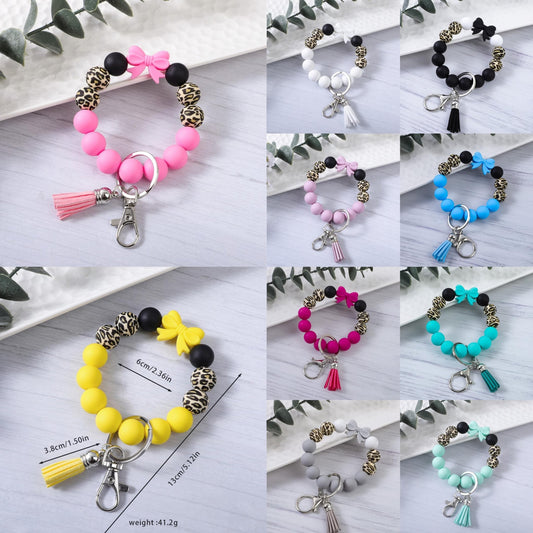 Silicone Bracelet Keychain - Bow - PREORDER 5/6-5/9