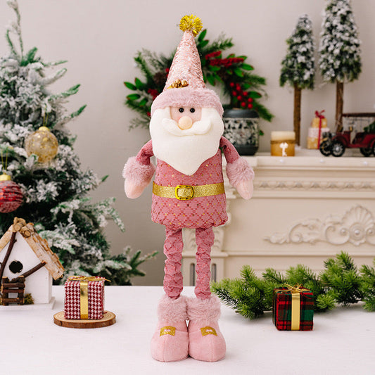 Telescopic Standing Christmas Decor - Pink & Gold - PREORDER 10/3-10/6