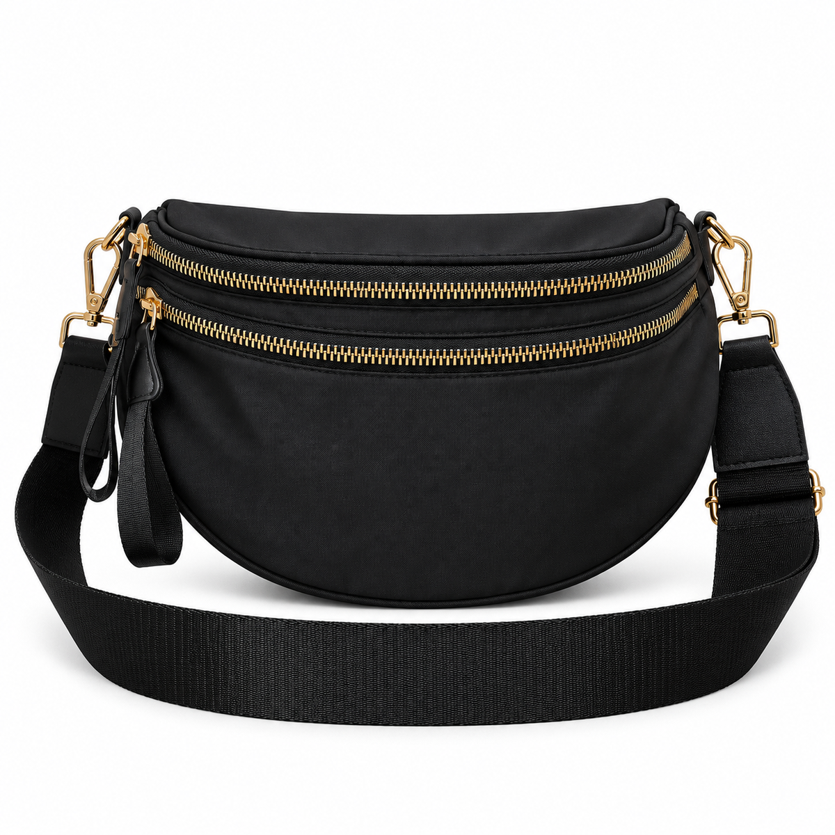The Roni Nylon Crossbody - Solid Black - PREORDER