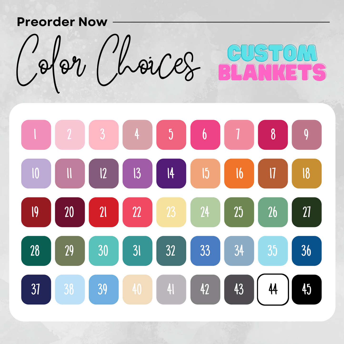 Custom Blanket - PREORDER - Closes 10/3