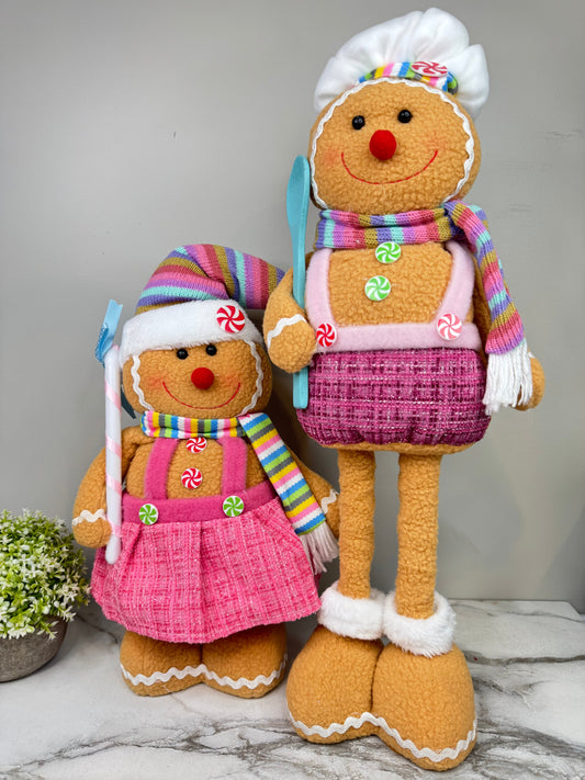 Telescopic Standing Christmas Decor - Gingerbread - PREORDER 10/3-10/6