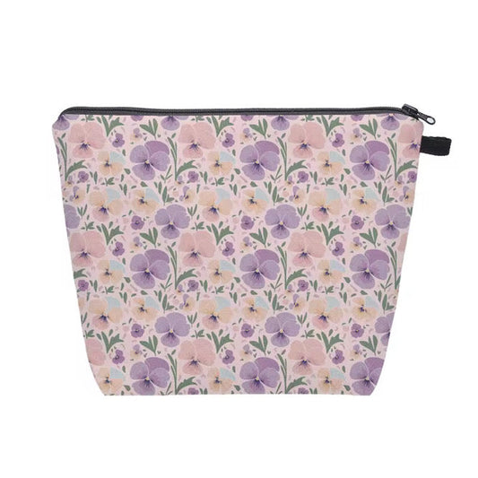 Pouch XL - Floral Pink Purple Orange