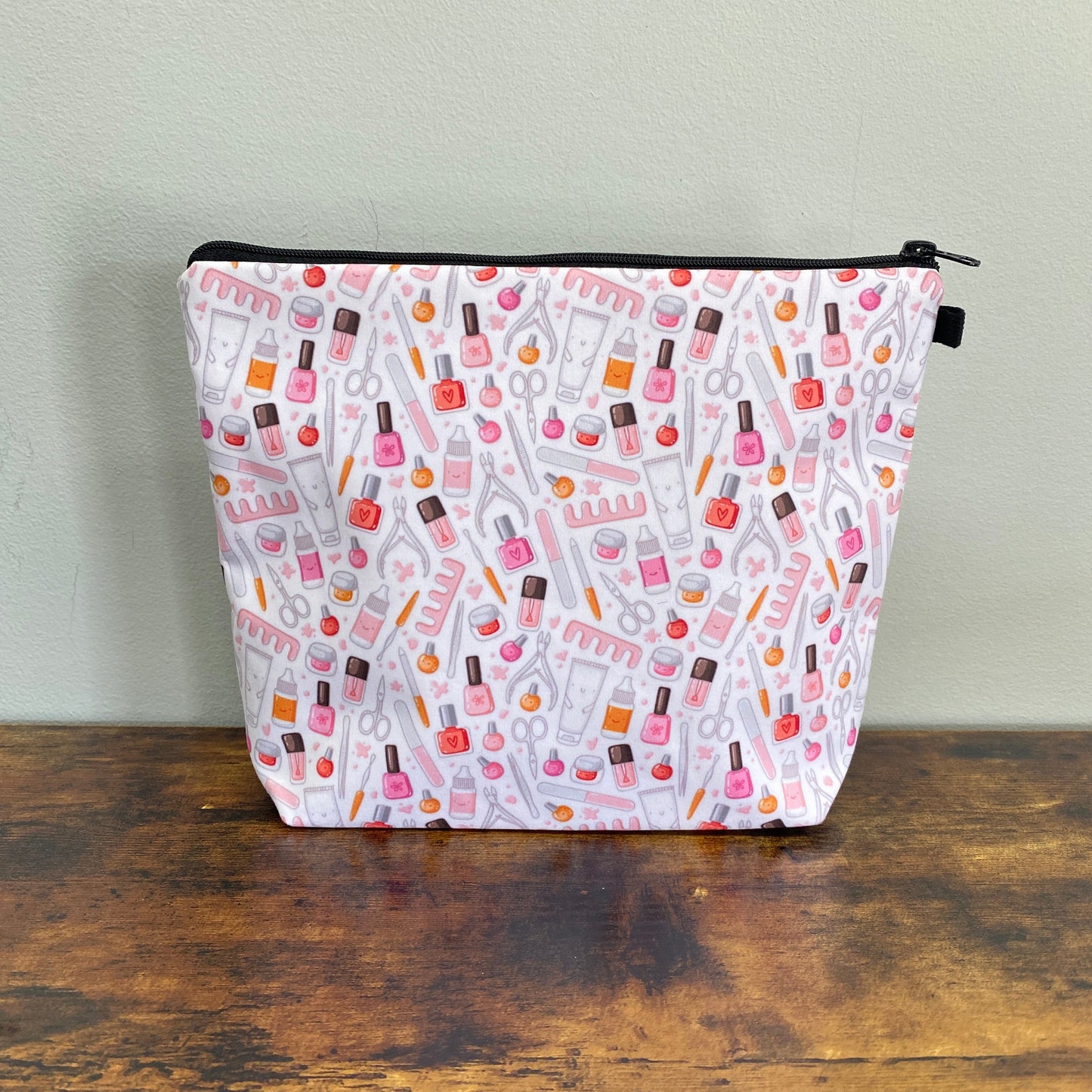 Pouch XL - Nails Manicure Makeup White