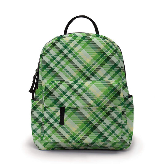 Mini Backpack - Green Plaid